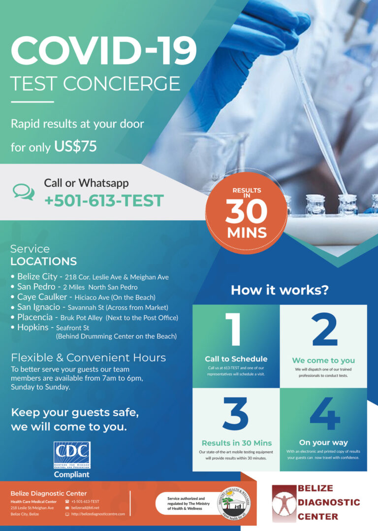 Belize Covid testing clinics